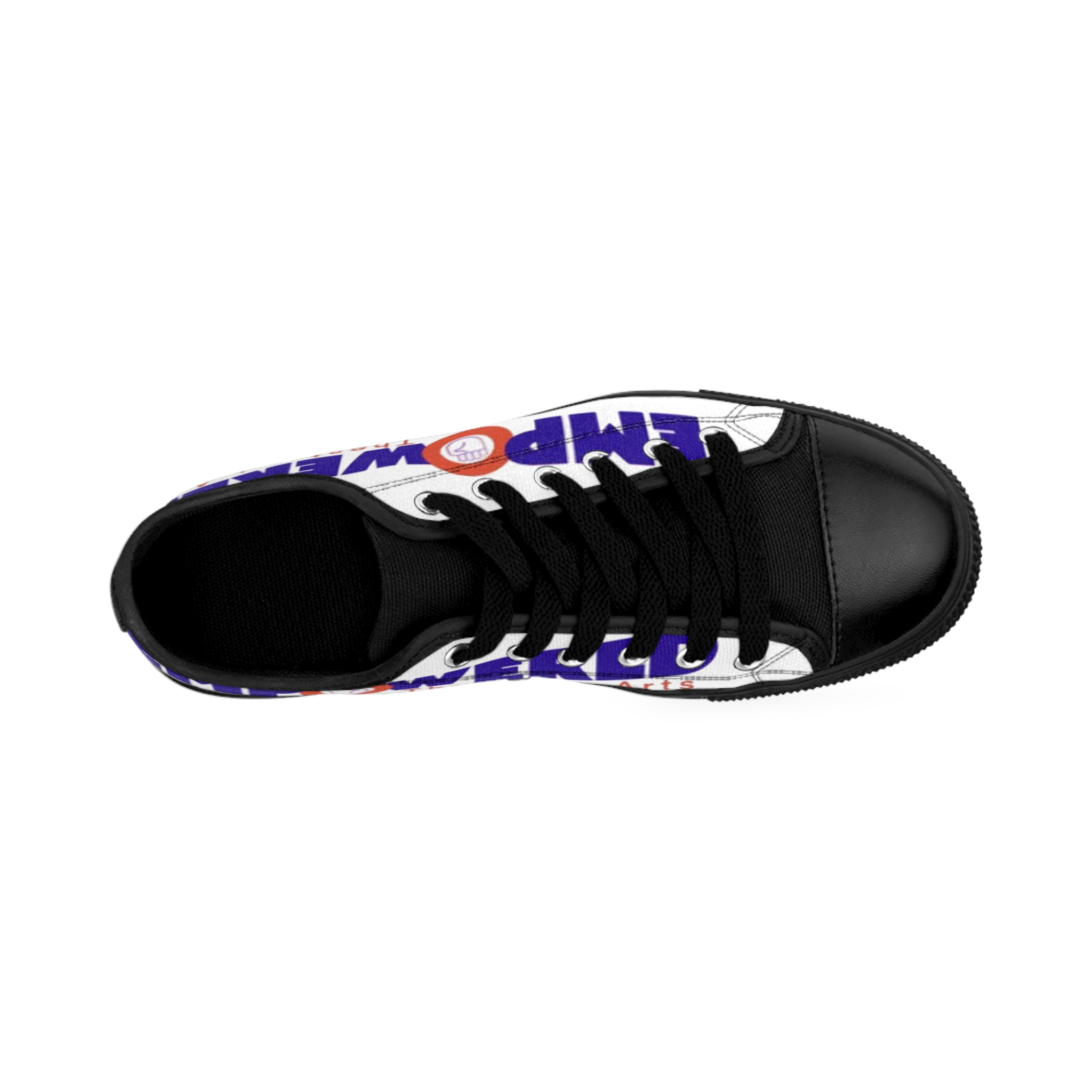 Empowered Theater + Arts Low-Top Sneakers — Men's Logo Canvas Shoes - Image 3