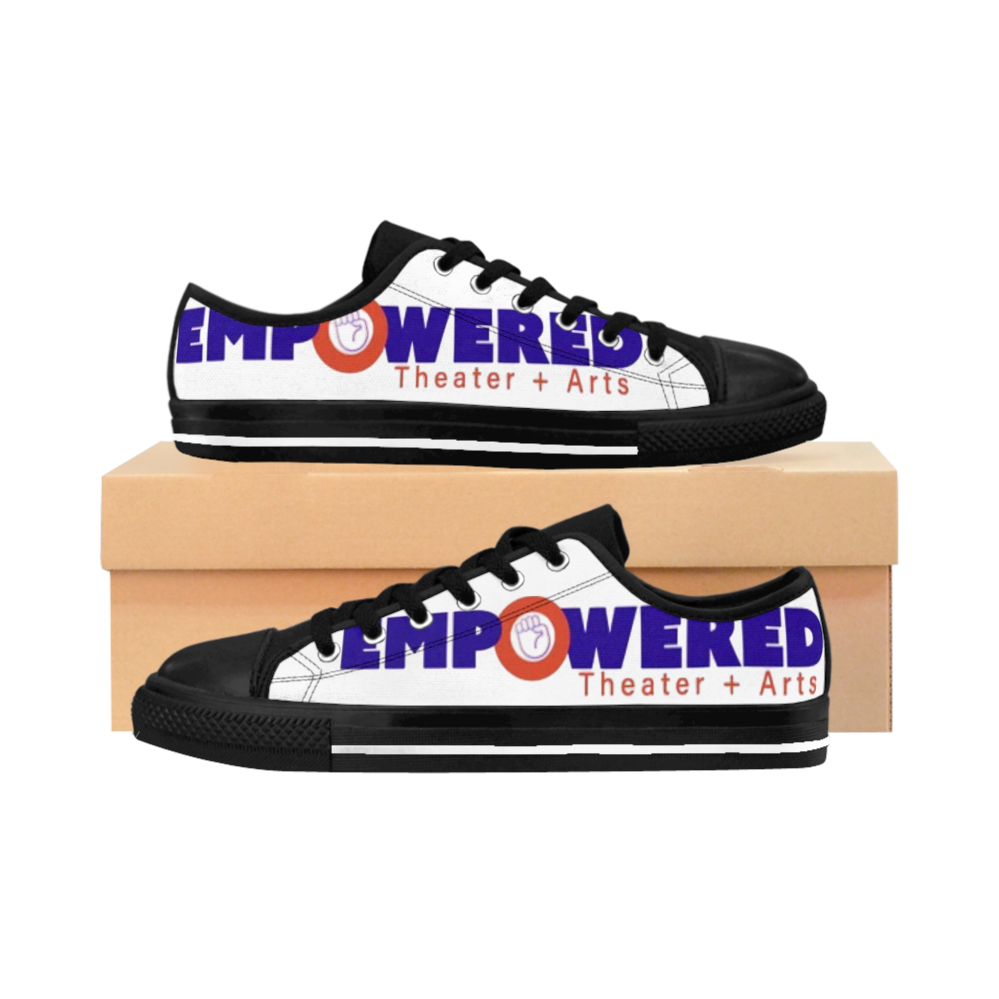 Empowered Theater + Arts Low-Top Sneakers — Men's Logo Canvas Shoes - Image 2