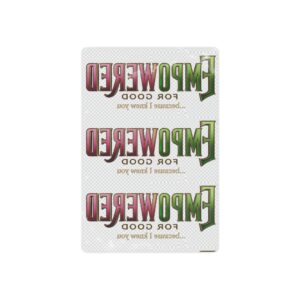 Temporary Tattoos — "Empowered for Good" Inspirational Tattoo Sheet